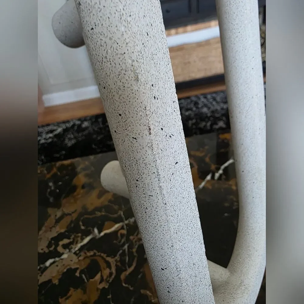 Lorin Sculpted Cement 2 Taper Candle Holder Crate And Barrel Stone Style Finish